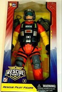 Play Zone Rescue Force Rescue Pilot Action Figure NEW IN BOX!!